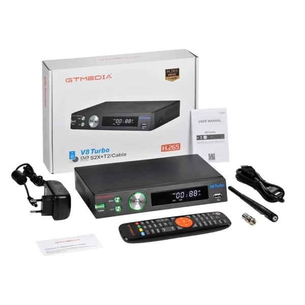 GTMEDIA V8 Turbo Receptor de Satélite DVB-S2, DVB-T2, DVB-C 1080P - Image 5