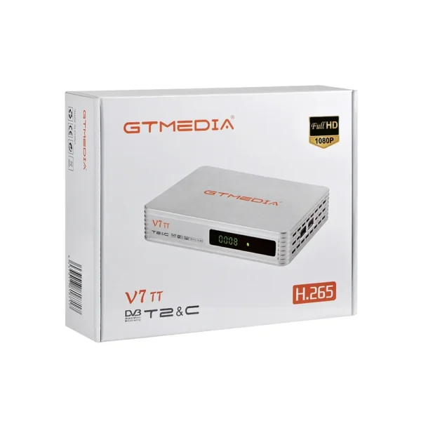 GTMEDIA V7 TT DVB-T2 Decodificador de Cabo H.265 HEVC 10Bit Tuner USB WIFI TDT - Image 4