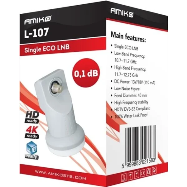 LNB Ultra HD 3D 4K Universal (0,1dB) - AMIKO - Image 4