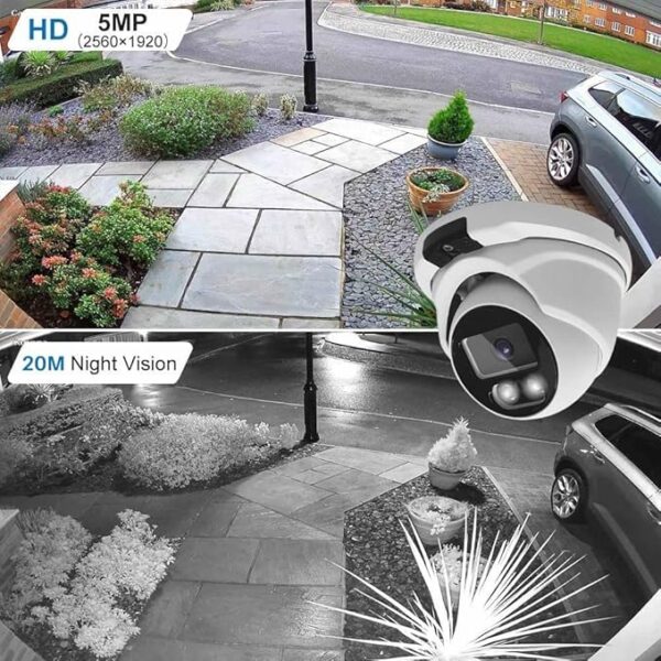 Câmera CCTV JUSTOP 5MP Turbo HD 2.8mm Lens 4K TVI AHD Oudoor - Image 5