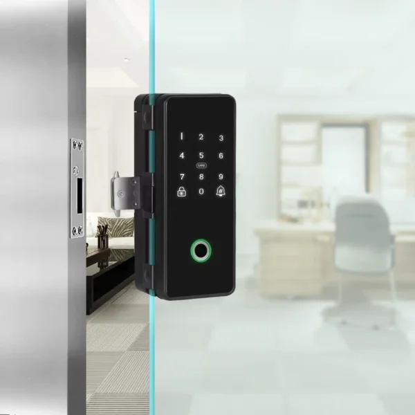 Fechadura de Porta de Vidro Inteligente Tuya WiFi, Teclado De Impressão Digital - Image 2
