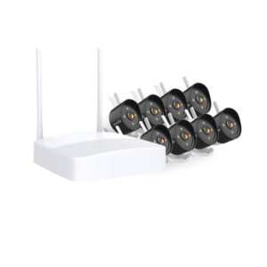 Tenda: Kit Sem Fio NVR+CAM 8 Canais 3MP Full Color