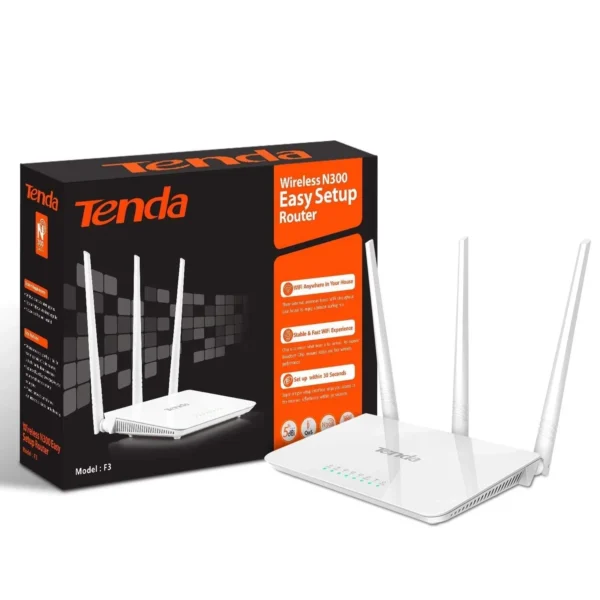Router Tenda F3 300MBPS S/Fio - Image 4