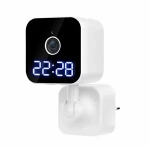 Câmera V380pro 3mp Hd  Wifi Home Security s/fio Relógio De Parede Cartão De Memória