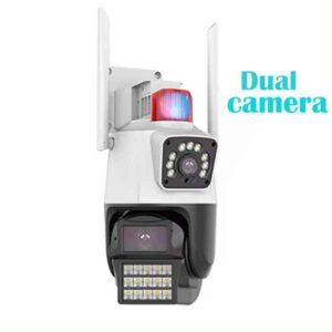 Câmera PTZ FULL Color 4MP ICSEE Inteligente Lente Dupla Rede WiFi Segurança s/Fio