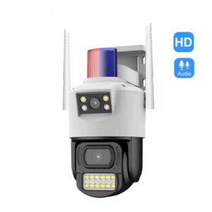 Câmera Segurança CCTV V380 Bala, 3,5 polegadas PTZ 4MP  s/Fio Dual-Lens