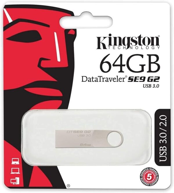 Kingston 64GB DataTraveler SE9 G2 USB 3.0 Flash Drive - DTSE9G2/64GB - Image 4