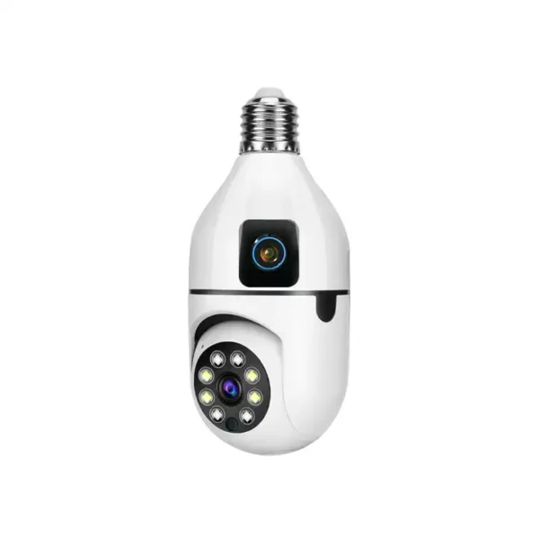 Câmara V380pro Full Color Auto Rastreamento Robô Segurança Dual Lens E27 Wireless Indoor CCTV Wifi