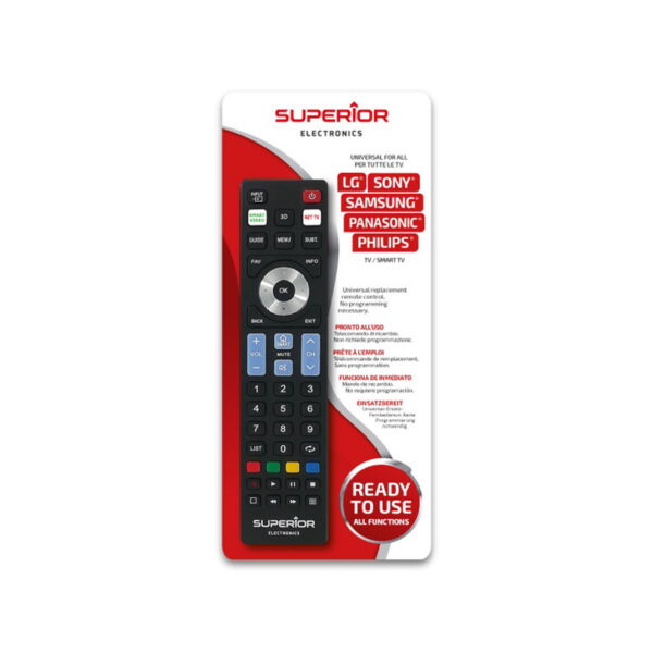 Telecomando universal para todas as televisões LG, Samsung, Sony, Philips e Panasonic fabricados a partir de 2000