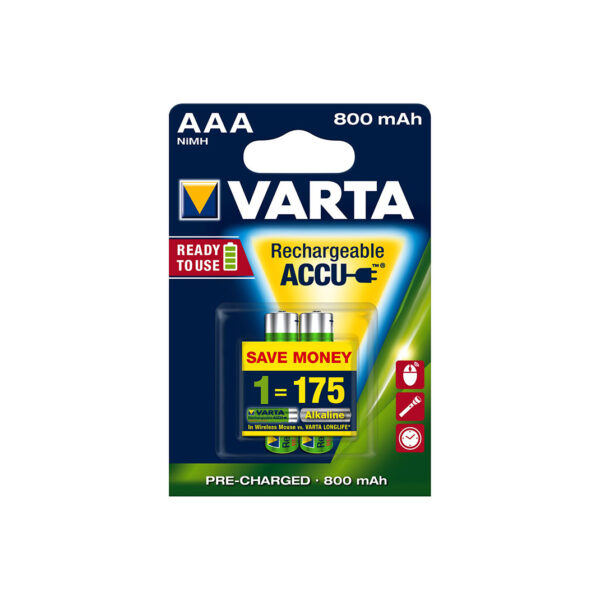 Pilha Varta Rec. 56613 - AAA (800mAh) - Bl 4