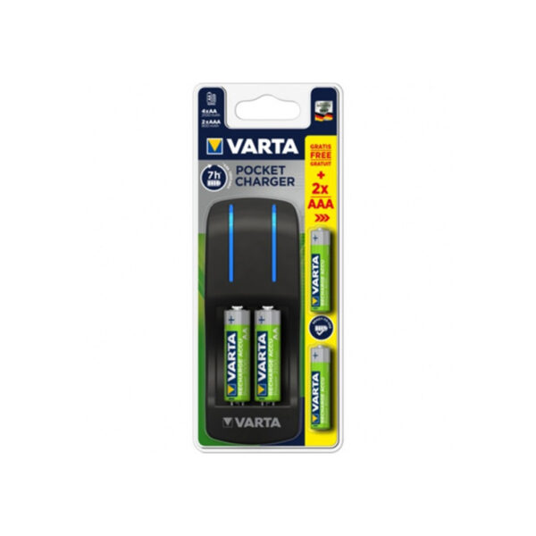 Carregador Varta Pocket c/4xAA + 2AAA