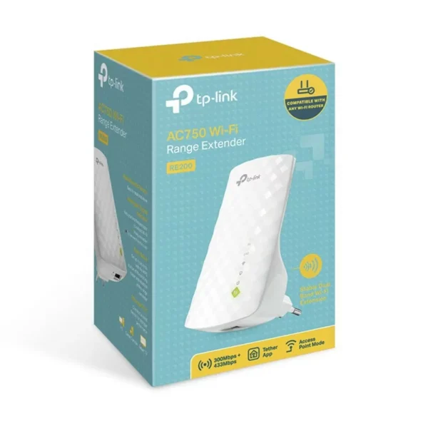 TP-Link Repetidor RE200 Extensor de Cobertura WiFi AC750